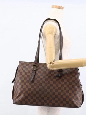 LOUIS VUITTON Damier Ebene Chelsea Tote Bag N51119 LV Auth ka2815